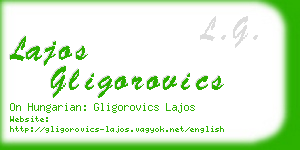 lajos gligorovics business card